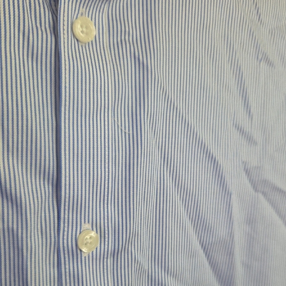 Men's Blue Striped Shirt - Picture 2 of 4